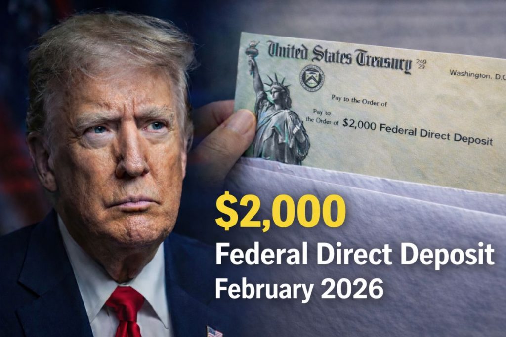 $2,000 Federal Direct Deposit February 2026: Payment Schedule, Eligibility