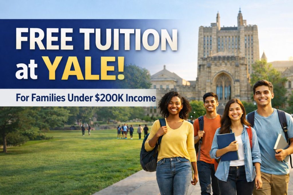 Yale to Offer Free Tuition to Families Making Less Than $200K a Year